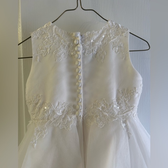 Joan Calabrese Flower Girl Dress, Ivory 2T/3T - Picture 5 of 6